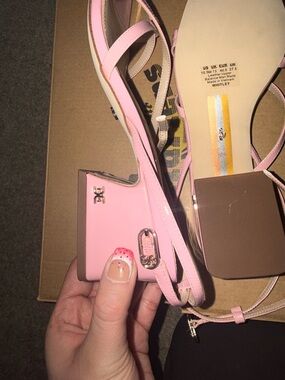 Pink Block Heel Sandals Sam Edelman